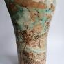 ceramika użytkowa wazon "kopry w pajęczynie" rękodzieło z gliny