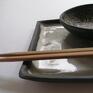 ceramika: Komplet naczyń do sushi 4 - rękodzieło miseczka recznie zrobiona pomysł na prezent