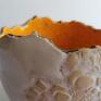 użytkowa miseczka z serii "jajecznych" miseczek, wykonana ręcznie z gliny dekoracja wnętrza ceramika rękodzieło