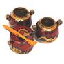 Ceramiczny zestaw składający się z 2 czarek do yerba mate oraz cukierniczki lub miodowniczki (jak kto woli) naczynia
