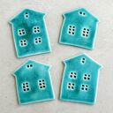 Zestaw upominków - ceramiczne magnesy domki