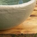 Unikatowa ręcznie wykonana umywalka ceramiczna nablatowa w naturalnej kolorystyce