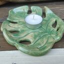 Ceramiczna podstawka monsterka (c864) - ręcznie robiony talerzyk na biżuterię