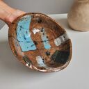 Miska ceramiczna, ciężka, surowa