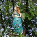 Lampion aniołek „Panienka” - ceramiczna dekoracja i prezent