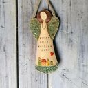 ANIOŁ CERAMICZNY - dobry domu (DUŻY)