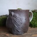 Duży kubek ceramiczny z koniem - ręcznie robiony, 500 ml