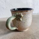 Duży ceramiczny kubek do herbaty - ręcznie dekorowany, ok. 350 ml