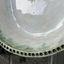 Owalna umywalka ceramiczna „Szarotki” - nablatowa, ręcznie robiona