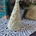 Choinka ceramiczna w kolorze szmaragdu - 17 cm