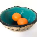 Ceramiczna artystyczna miseczka jak skała