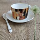 Filiżanka „Kolor Kobiety - Żółty” - ręcznie malowany komplet z porcelany