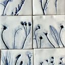 Zestaw kafli ceramicznych „z Delft” (16 płytek)
