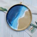 Talerz ceramiczny, 25 cm, "NICE TO SEA YOU"