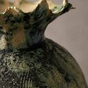 Verdant Form - duży, ręcznie lepiony wazon ceramiczny do kwiatów i jako dekoracja
