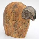 Baran buc - ręcznie wykonana figurka ceramiczna dekorowana szkliwami (19 cm)