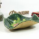 Ceramiczna misa dekoracyjna kwiat - na owoce i biżuterię