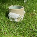 Kubek ceramiczny Misiowa rodzinka z białymi misiami - rękodzieło