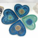 Ceramiczna misa/patera turkusowa do biżuterii - sypialnia, kuchnia i łazienka