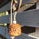Dzwonek ceramiczny Wolna Chwila - czerwony akcent do domu i na balkon