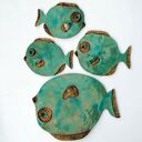 Średnia Blues B - ceramiczna rybka do zawieszenia na ścianie