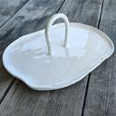 Patera ceramiczna z uchwytem