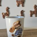 Kubeczek porcelanowy z zajączkiem