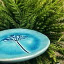 Ręcznie wykonany ceramiczny talerzyk z motywem baldachu