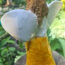 Anioł ceramiczny 21 cm - ręcznie robiona figurka aniołka do domu