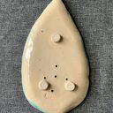 Ceramiczna mydelniczka „Liść” w zieleni - ręcznie robiona ceramika