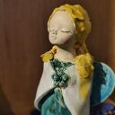 Anioł ceramiczny - lampion na chrzest i komunię