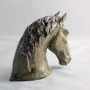 Popiersie konia - figurka ceramiczna ręcznie formowana z gliny