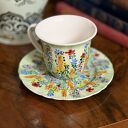 Filiżanka porcelanowa ręcznie malowana „Kolorowy Bukiet”