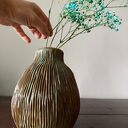 Wazon ceramiczny "Deep Lines"