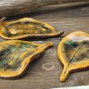 Komplet ceramicznych listków (c884)