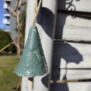 Dzwonek ceramiczny do ogrodu i na balkon - ręcznie robiona dekoracja