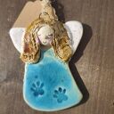 Ceramiczny aniołek maluszek - ręcznie wykonana dekoracja