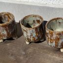 Doniczka - osłonka ceramiczna dla niej - rękodzieło Wolna Chwila