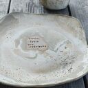 Ręcznie robiony talerz ceramiczny obiadowy 28,5 cm