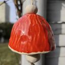 Dzwonek ceramiczny do ogrodu i na balkon - ręcznie robiony Wolna Chwila