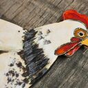Kogut wiszący ceramiczny