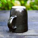 Duży kubek ceramiczny „Gwiezdny pył” 350 ml (brązowo-szary)