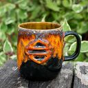 Handmade kubek ceramiczny Harley Davidson Fire | duży | ok 600 ml