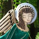 Anioł Ceramiczny Vela Zelena - zielony prezent na ślub, komunię i chrzest