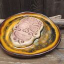 Talerzyk ceramiczny z czaszką ( c877)