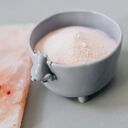 Szara miseczka śniadaniowa ceramiczna z misiem - Rękodzieło - Lamabo