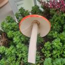 Grzybek ceramiczny na druciku - ozdoba do doniczki