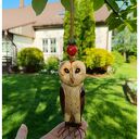 Sowa płomykówka - wisząca dekoracja z ceramiki handmade
