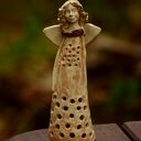 Anioł lampion kominek