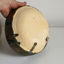 Ceramiczna misa szaro-niebieska - ręcznie lepiona, na owoce i orzechy